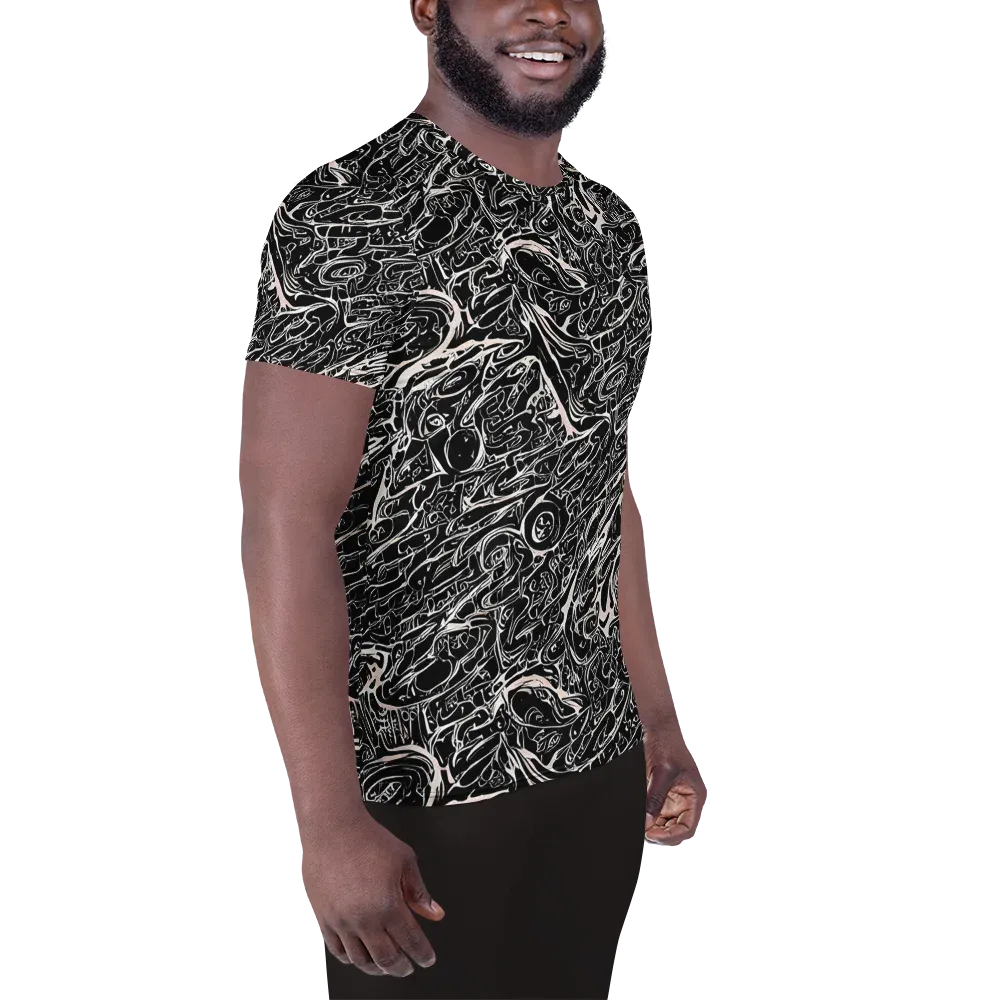Ink Noir on Men's Athletic T-Shirt — Right