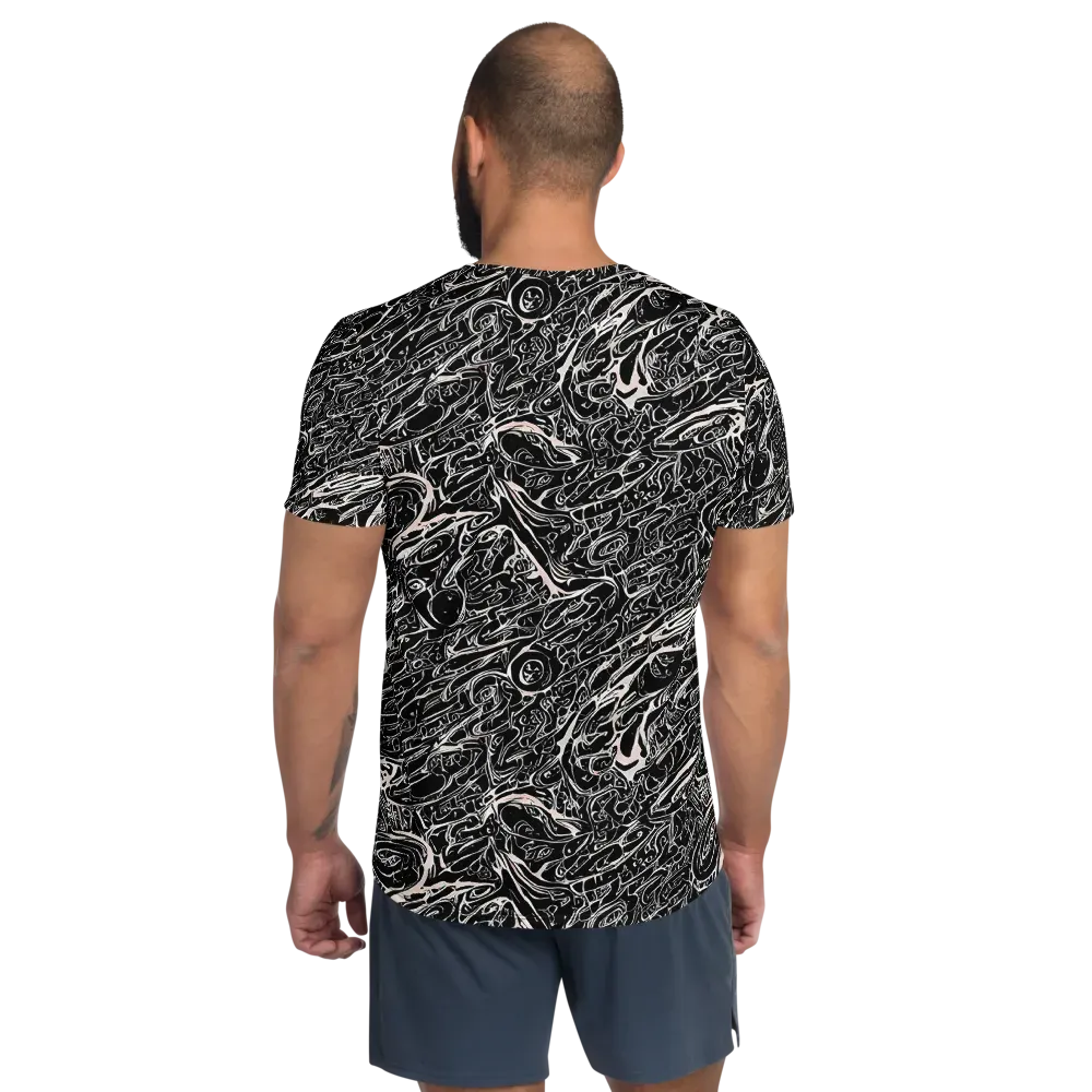 Ink Noir on Men's Athletic T-Shirt — Back