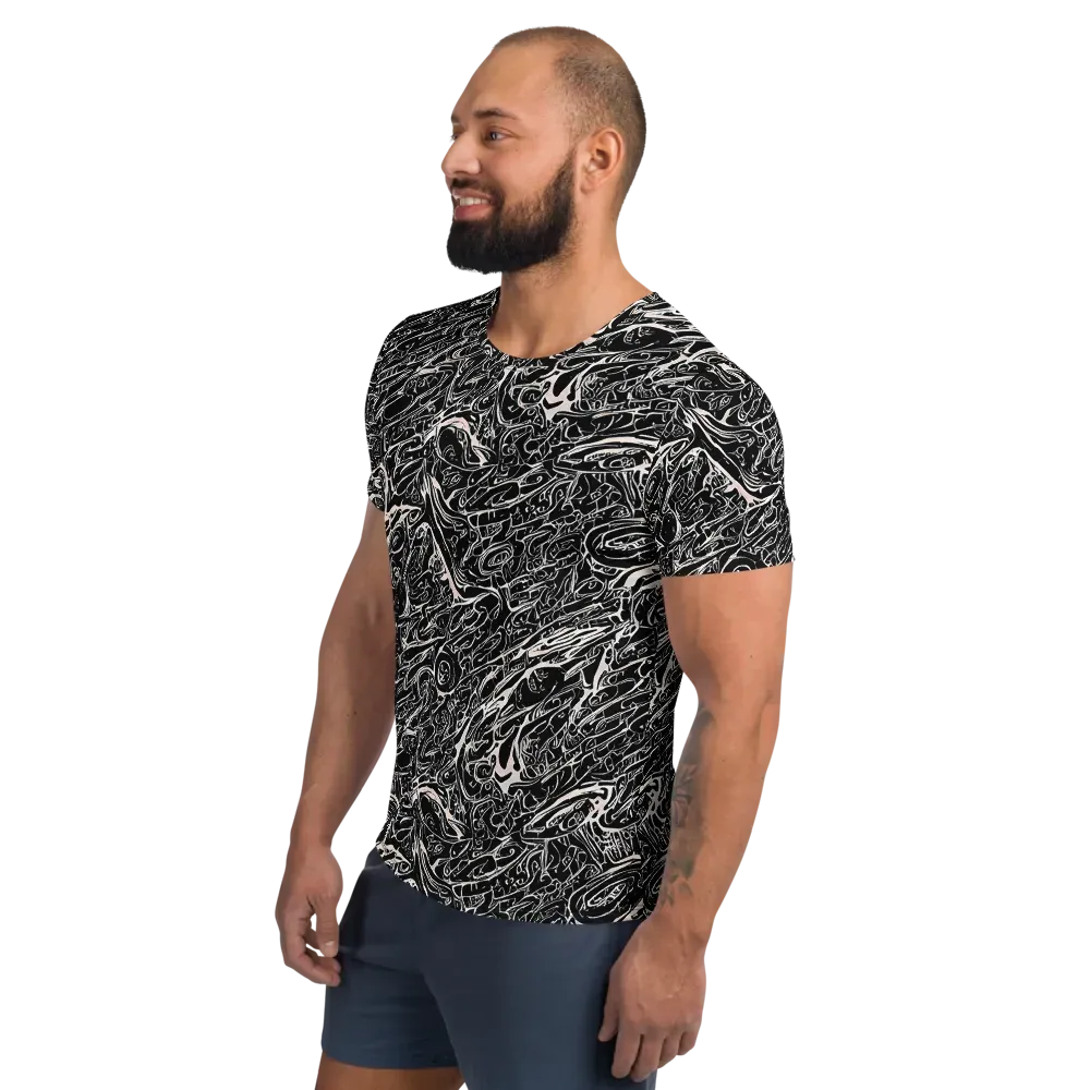 Ink Noir on Men's Athletic T-Shirt — Left