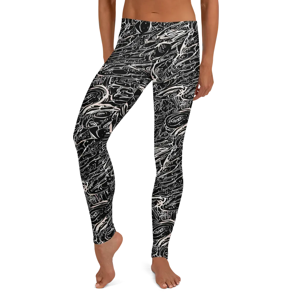 Ink Noir on Leggings — Front