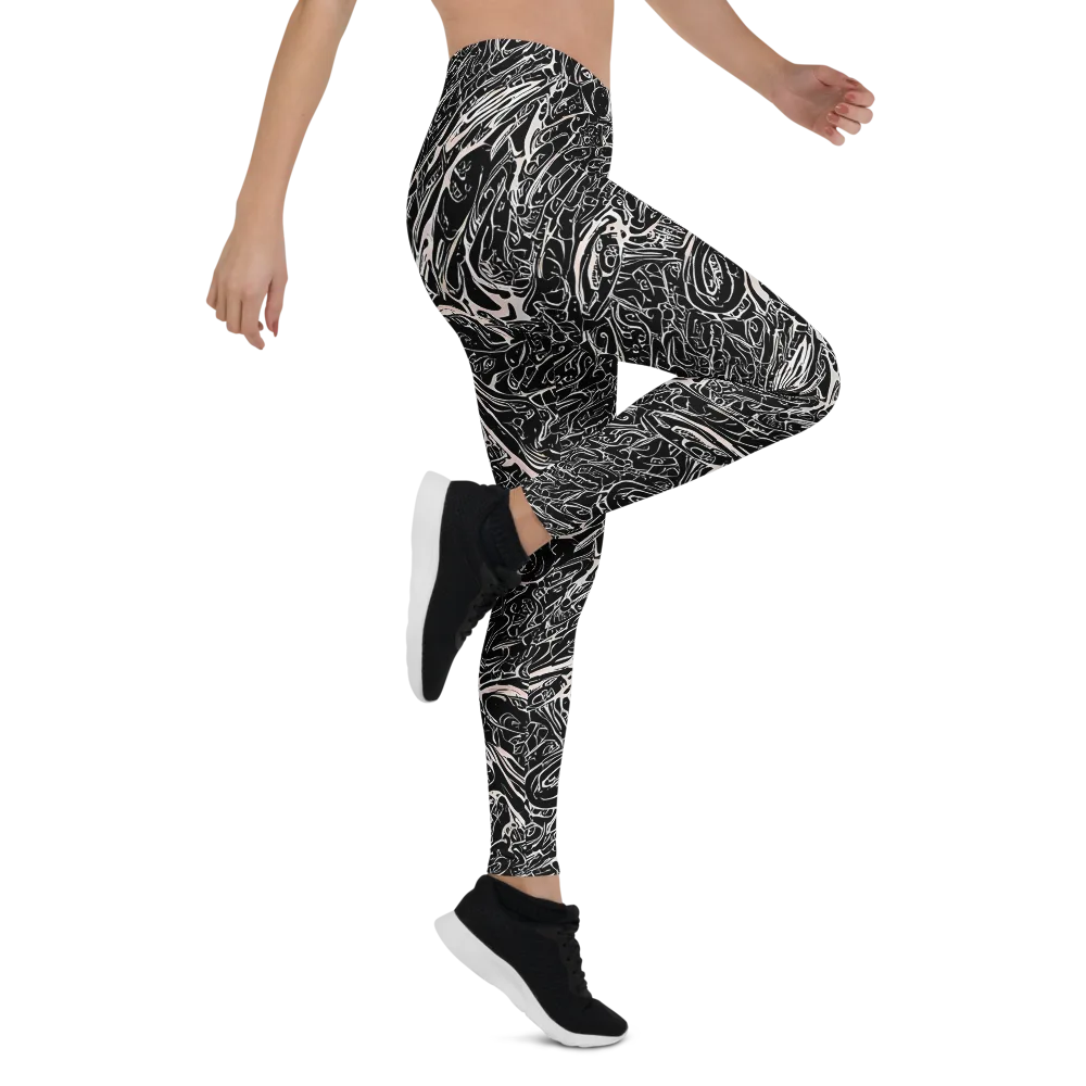 Ink Noir on Leggings — Right