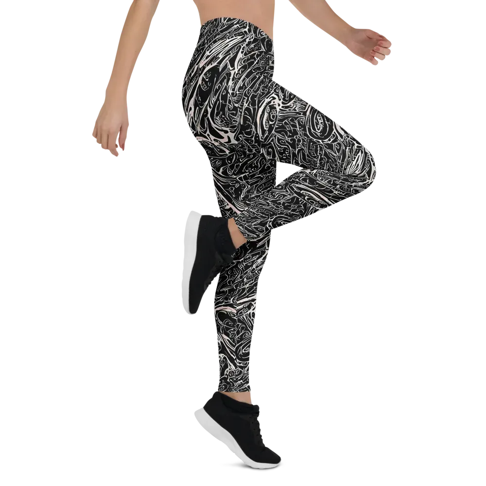 Ink Noir on Leggings — Right