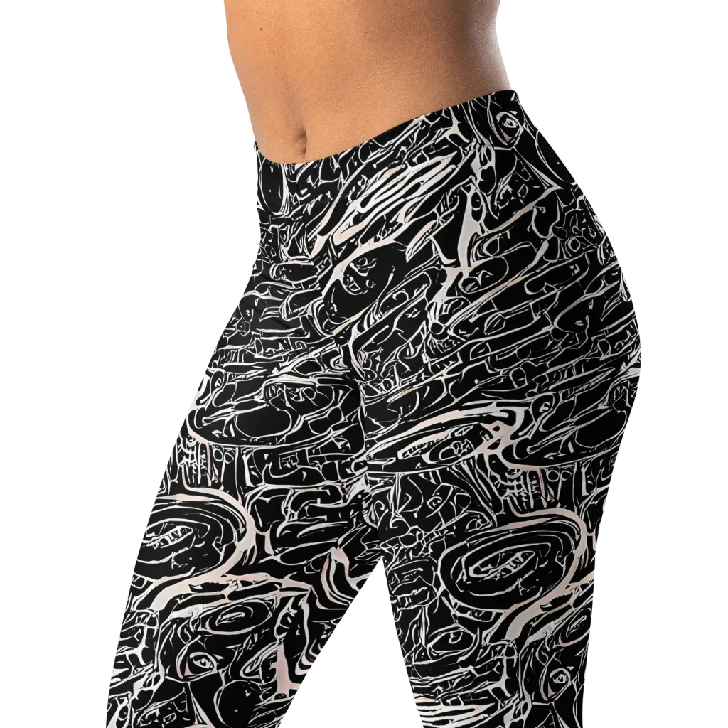 Ink Noir on Leggings — Left Front