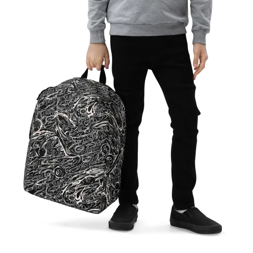 Ink Noir on a Minimalist Backpack