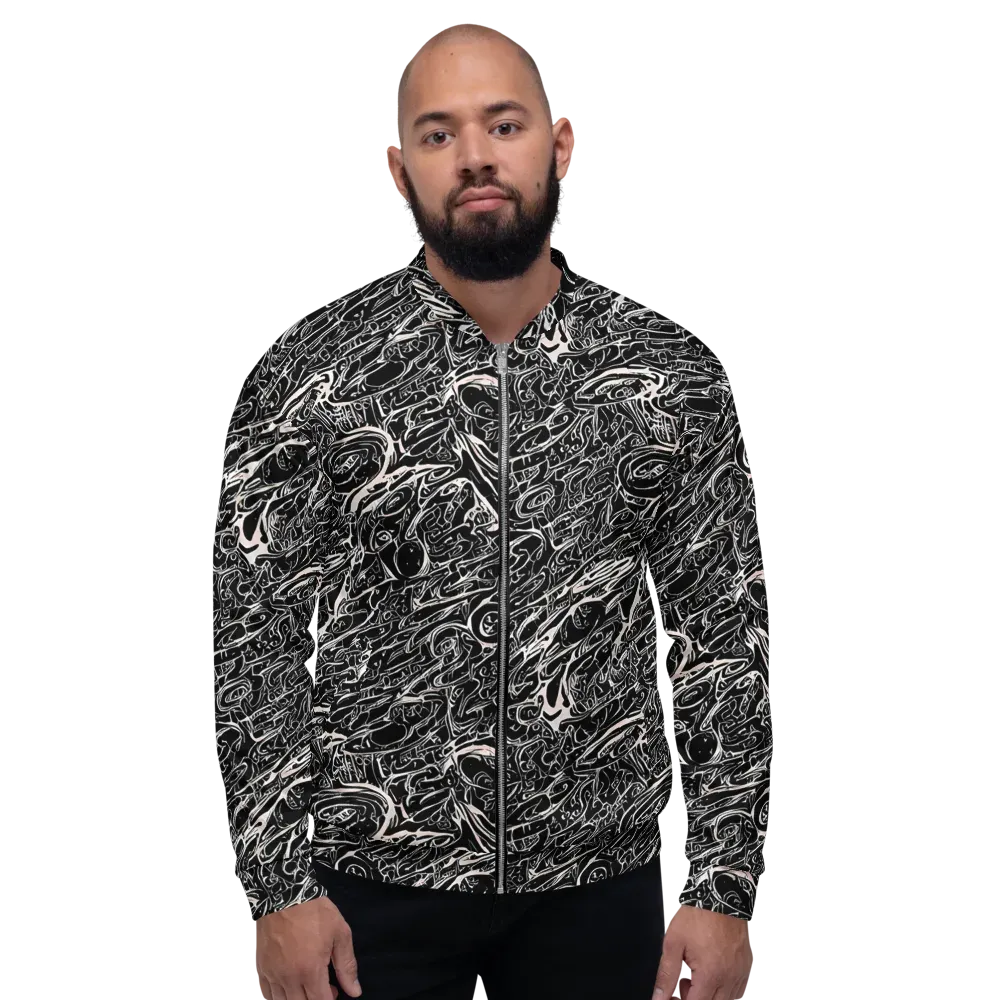 Ink Noir on Bomber Jacket — Front