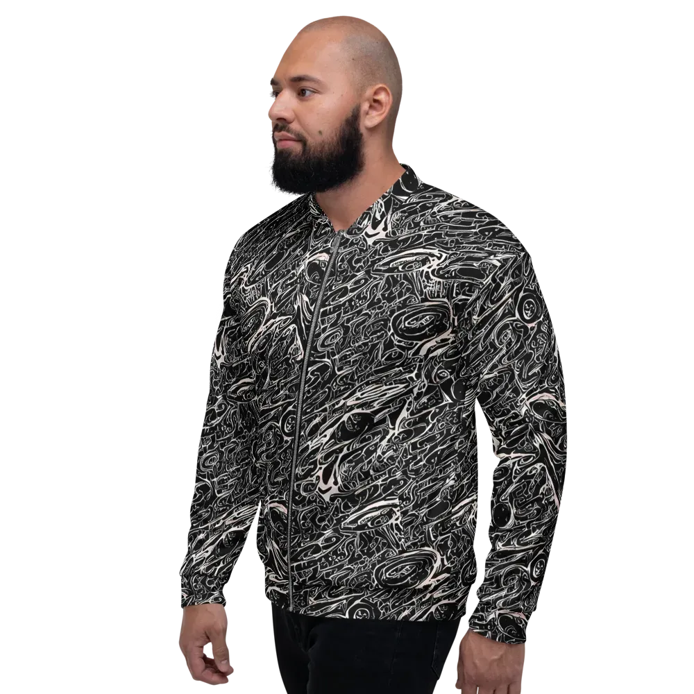 Ink Noir on Bomber Jacket — Left