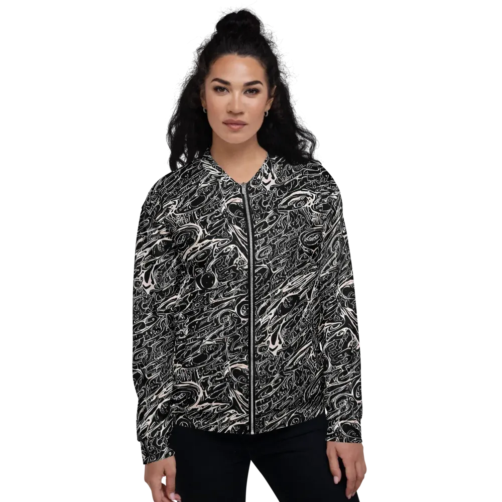 Ink Noir on Bomber Jacket — Front