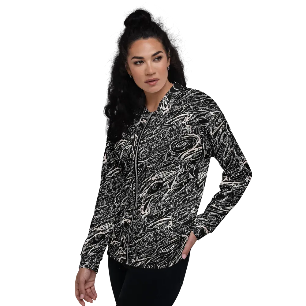 Ink Noir on Bomber Jacket — Left