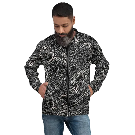 Ink Noir on a Bomber Jacket