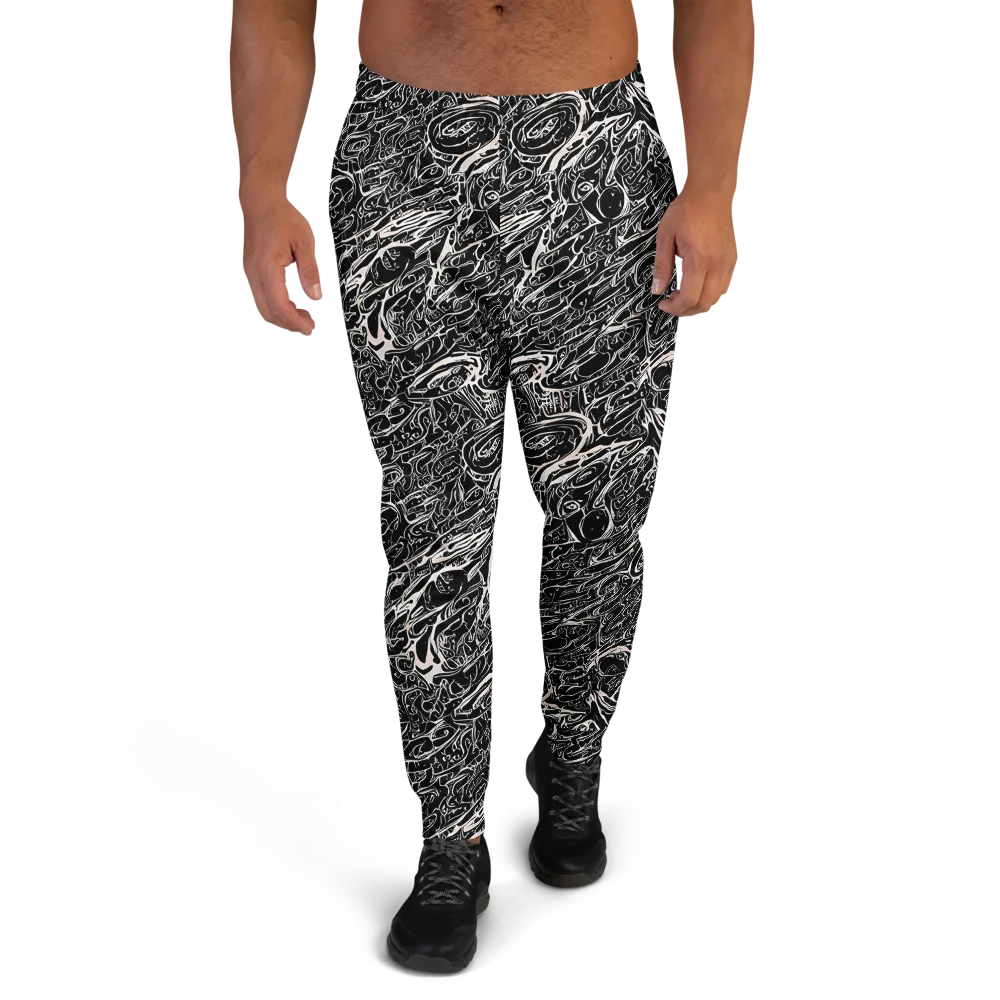 Ink Noir on Men's Joggers — Front