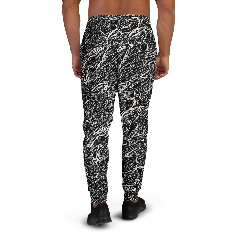 Ink Noir on Men's Joggers — Back