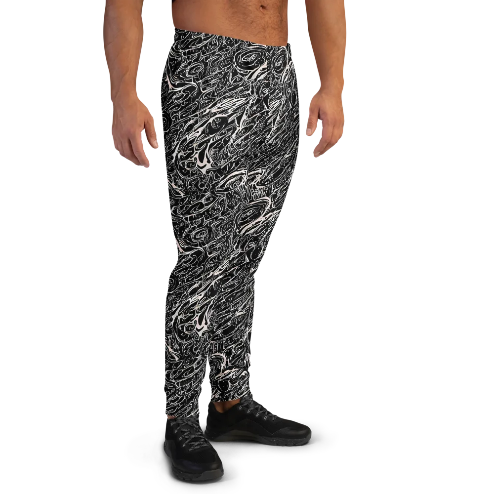 Ink Noir on Men's Joggers — Right