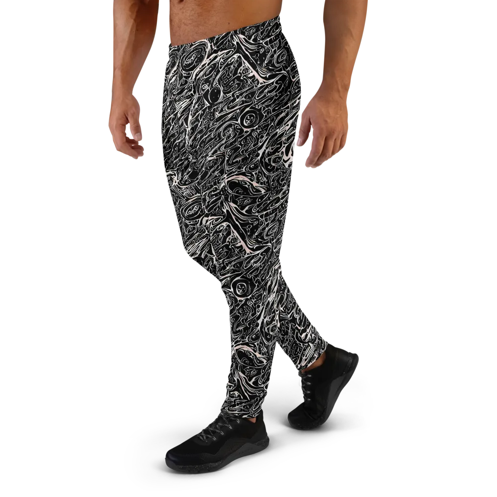 Ink Noir on Men's Joggers — Left