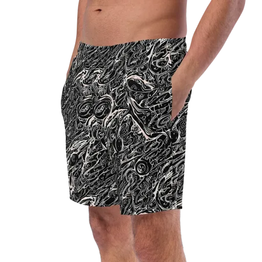 Ink Noir on a Swim Trunks