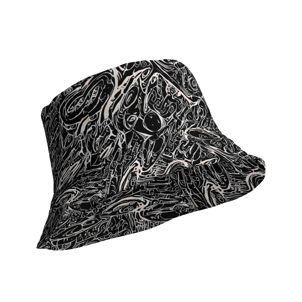 Ink Noir on Reversible Bucket Hat — Product details Outside