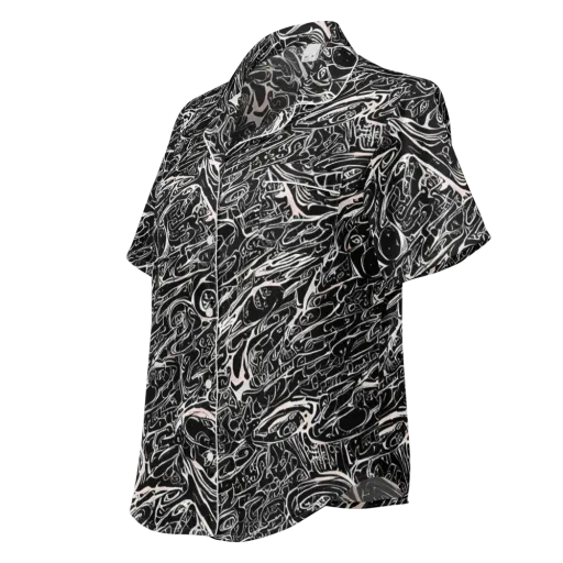 Ink Noir on a Women's Short Sleeve Pajama Top