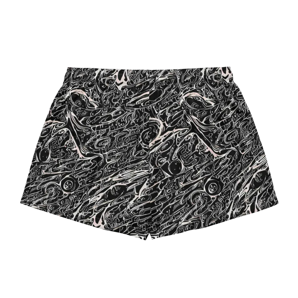 Ink Noir on Women's Pajama Shorts — Back