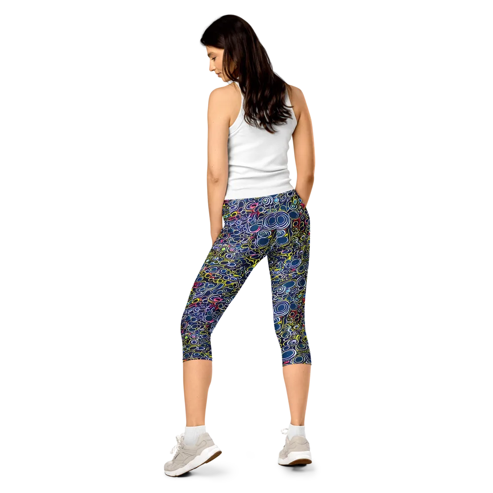 Lunar Loops on Capri Leggings — Back