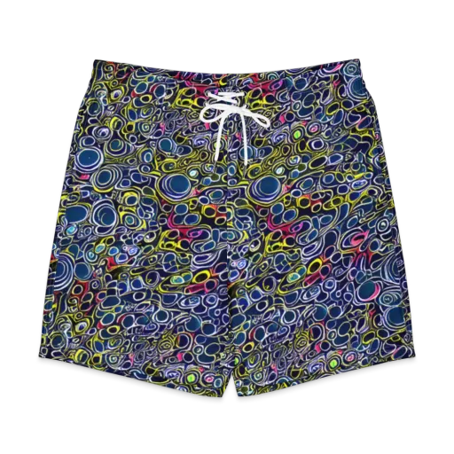Lunar Loops on a Men's Board Shorts