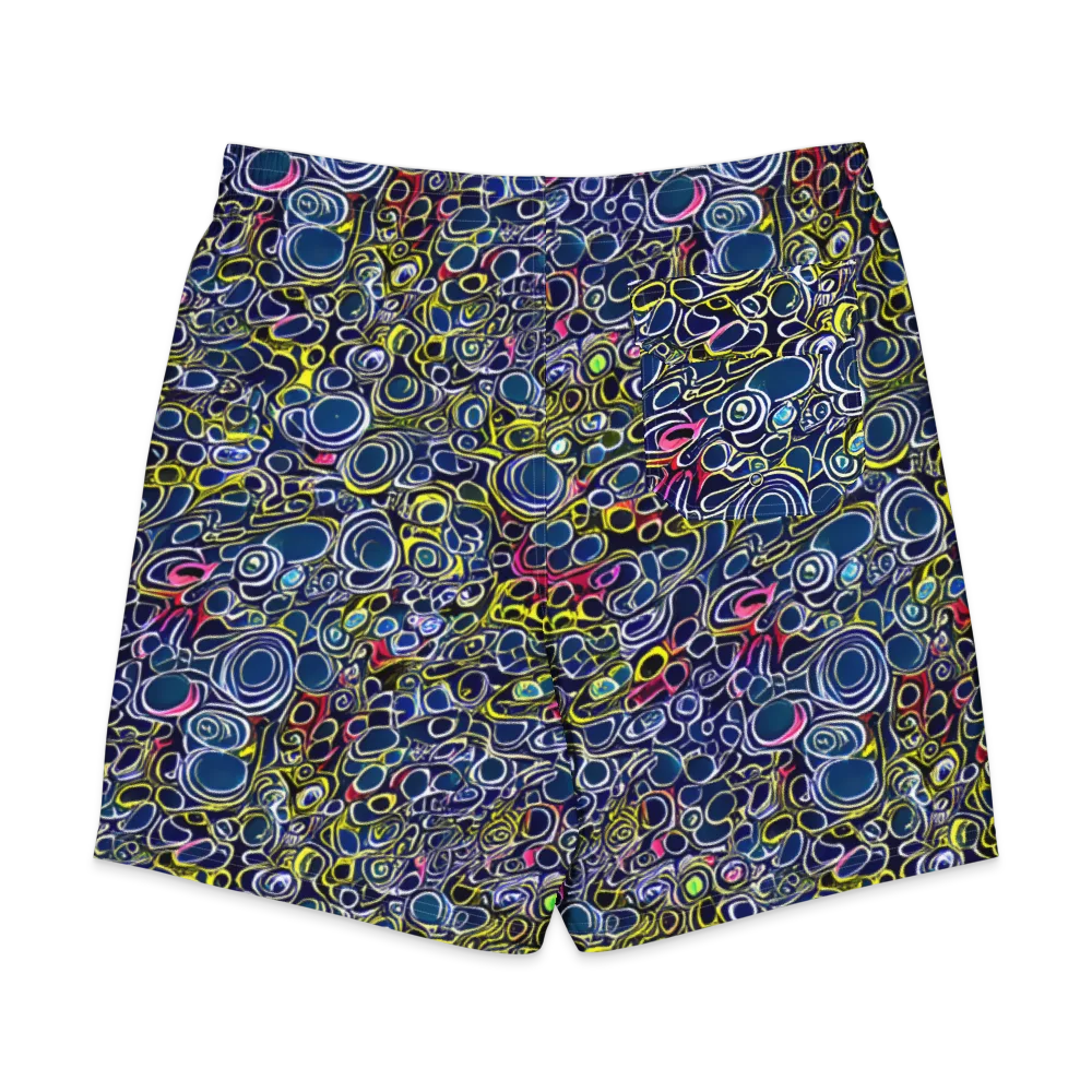 Lunar Loops on Men's Board Shorts — Back