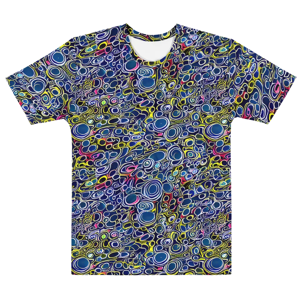 Lunar Loops on Men's Cotton Crew Neck T-Shirt — Front