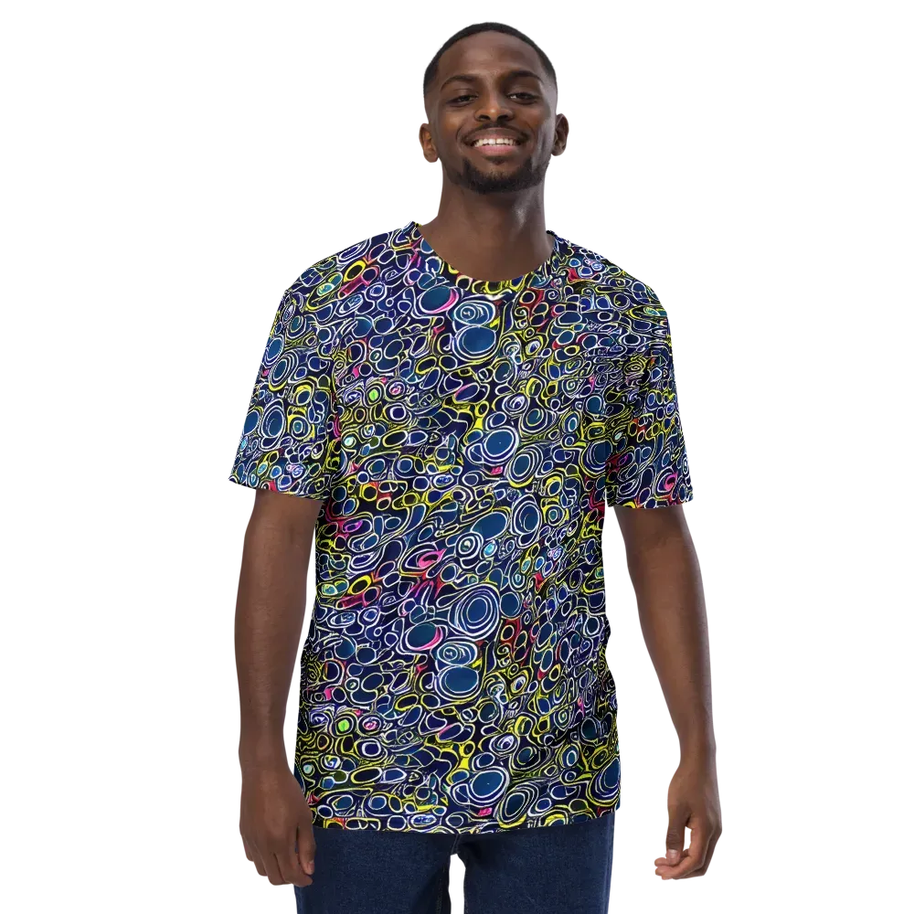 Lunar Loops on Men's Crew Neck T-Shirt — Front