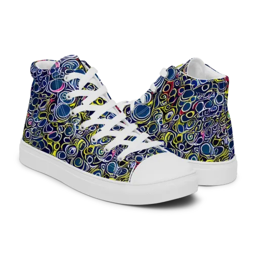 Lunar Loops on a Men's High Top Canvas Shoes