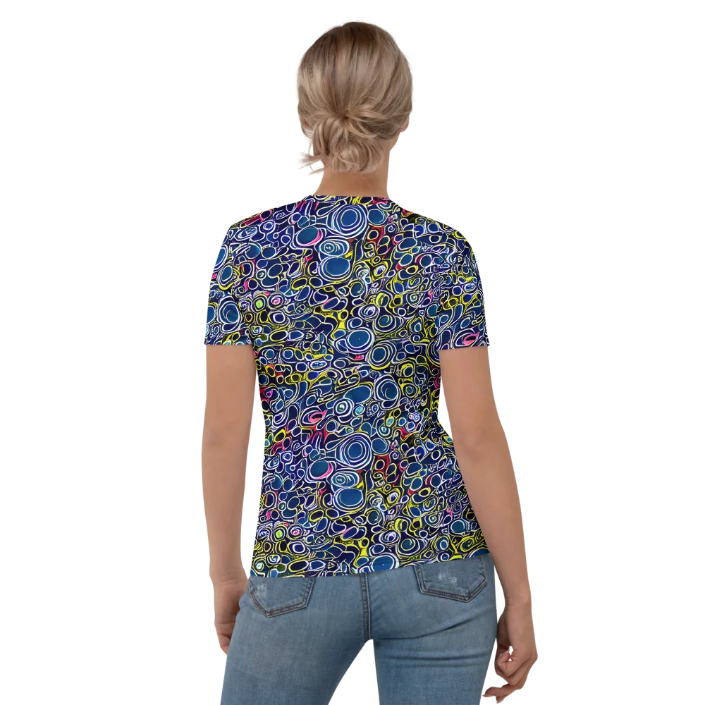Lunar Loops on Women's Crew Neck T-Shirt — Back