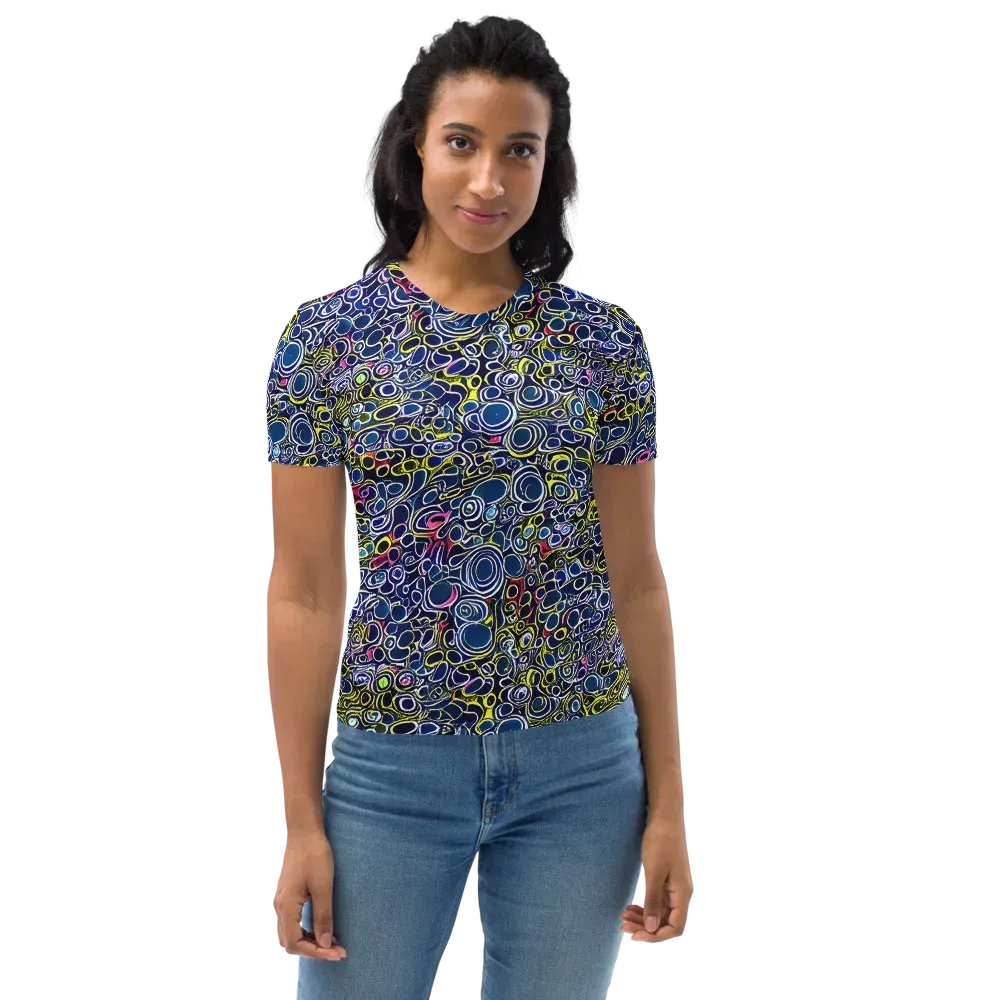 Lunar Loops on Women's Crew Neck T-Shirt — Front