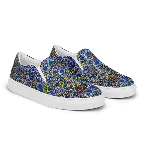 Lunar Loops on a Men's Slip-On Canvas Shoes