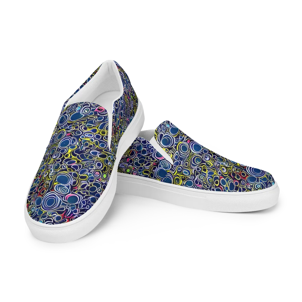 Lunar Loops on Men's Slip-On Canvas Shoes — Left Front