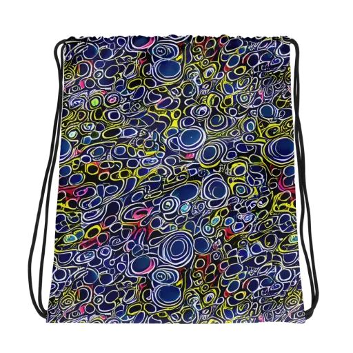 Lunar Loops on a Drawstring Bag