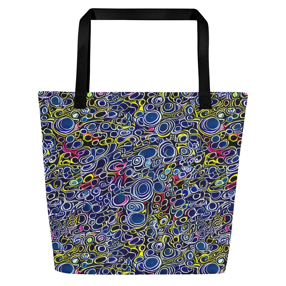 Lunar Loops on Large Tote Bag W/ Pocket — Front