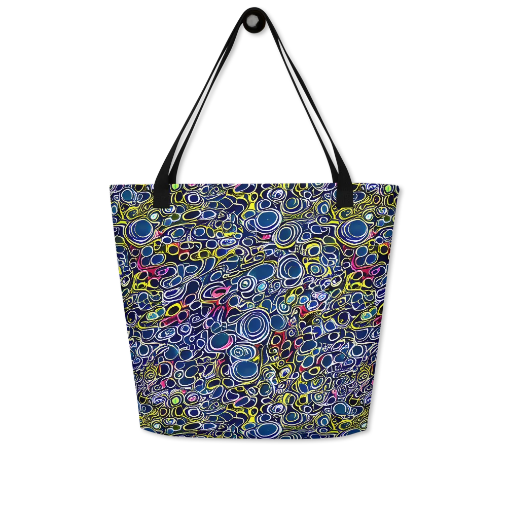 Lunar Loops on Large Tote Bag W/ Pocket — Front