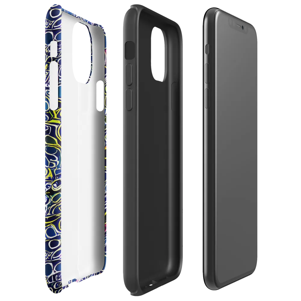Lunar Loops on Tough Case for iPhone® — Right