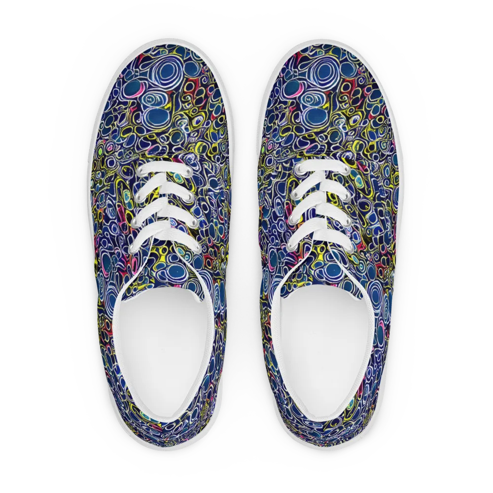 Lunar Loops on Men's Lace-Up Canvas Shoes — Front