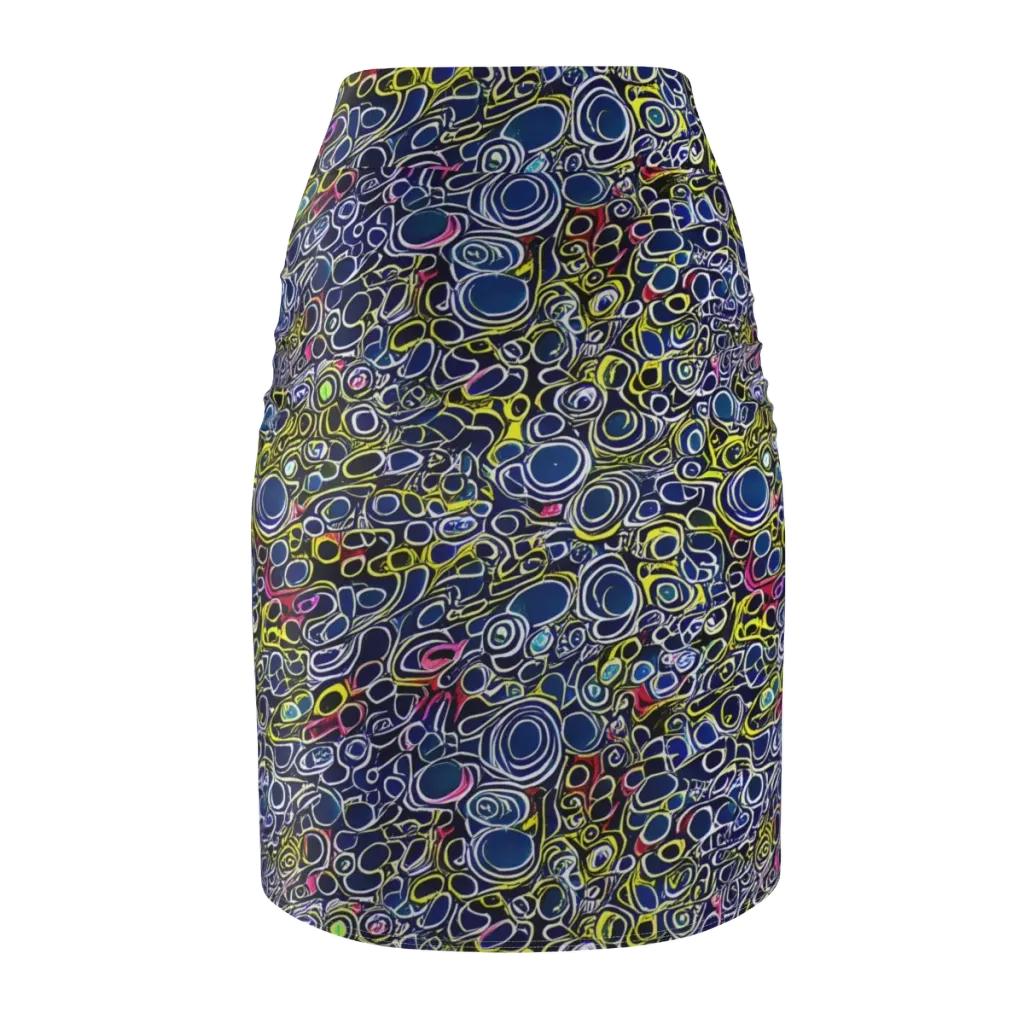 Lunar Loops on Pencil Skirt — Back
