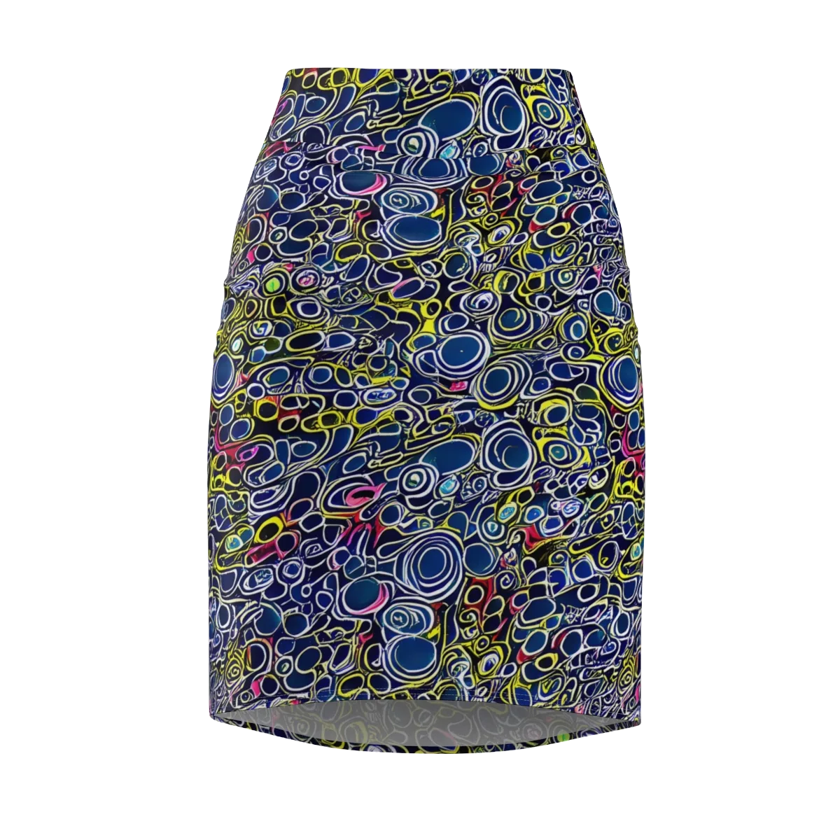 Lunar Loops on Pencil Skirt — Front