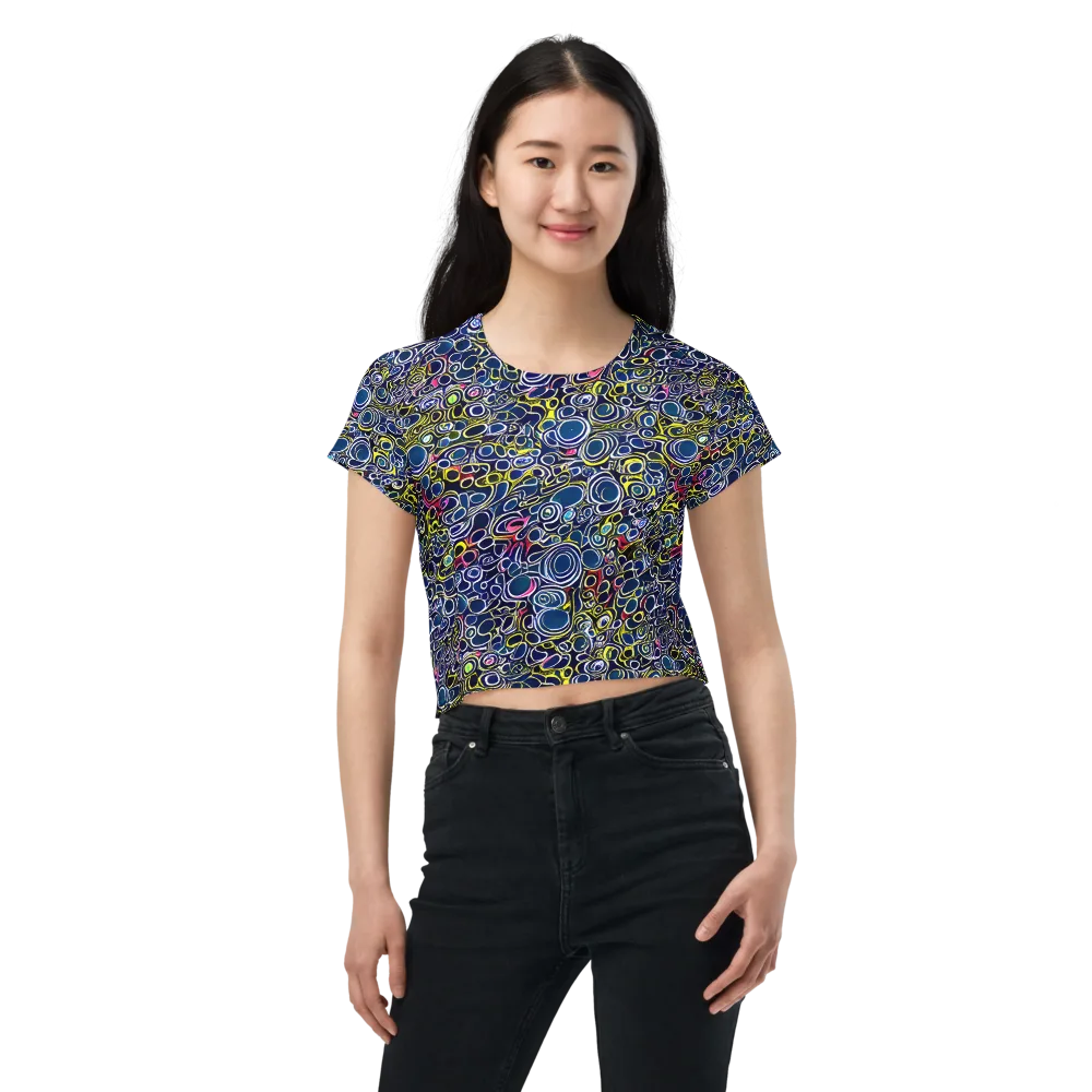 Lunar Loops on Crop Tee — Front