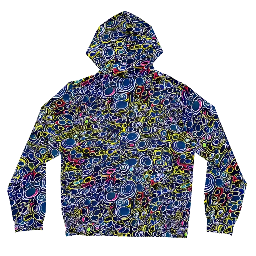 Lunar Loops on Women's Full-Zip Hoodie — Back