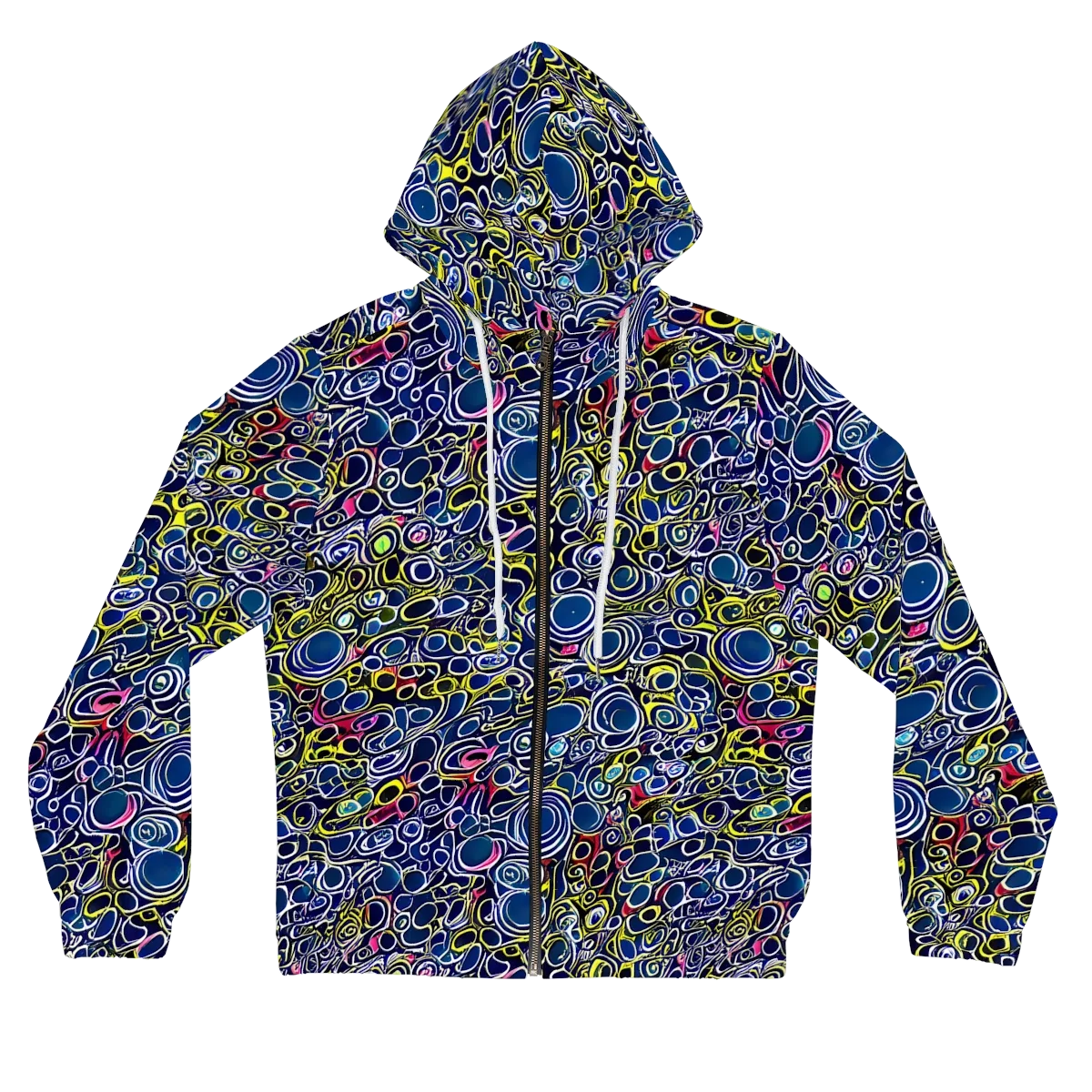 Lunar Loops on Women's Full-Zip Hoodie — Front