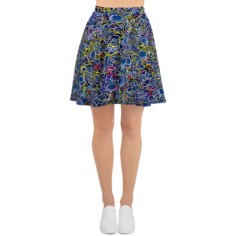 Lunar Loops on Skater Skirt — Front