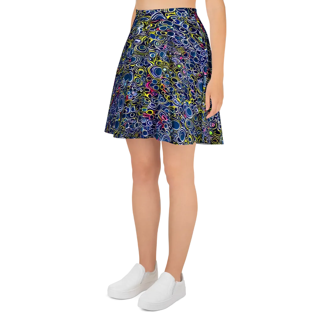 Lunar Loops on Skater Skirt — Left