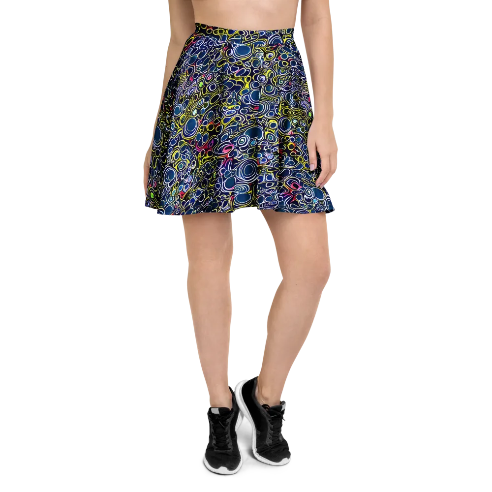 Lunar Loops on Skater Skirt — Front