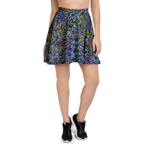 Lunar Loops on a Skater Skirt