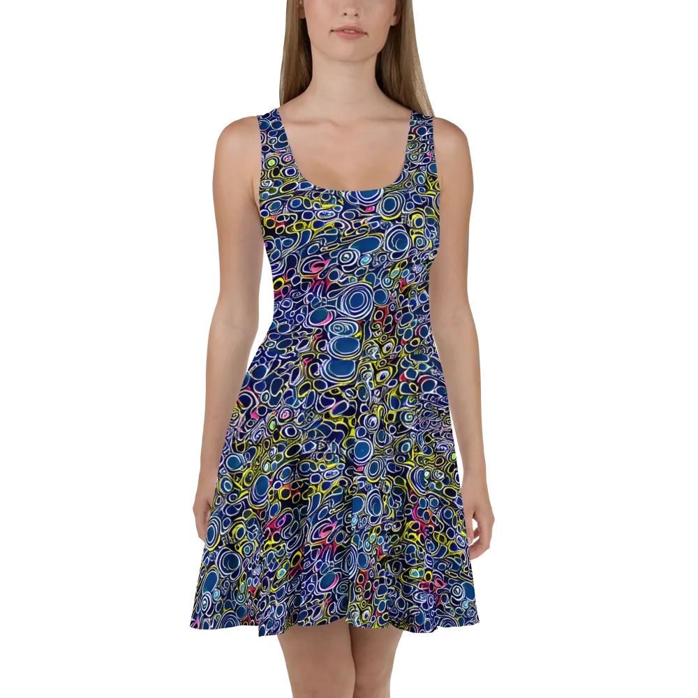 Lunar Loops on Skater Dress — Front
