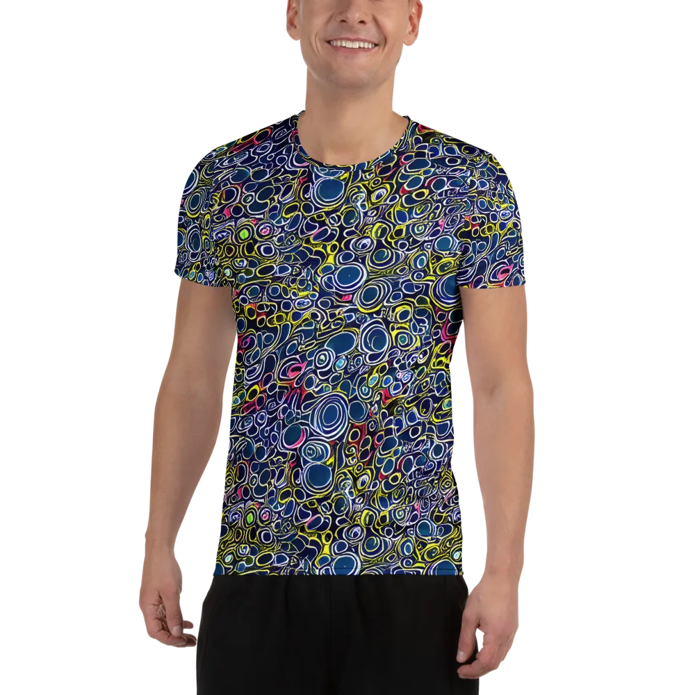 Lunar Loops on Men's Athletic T-Shirt — Front