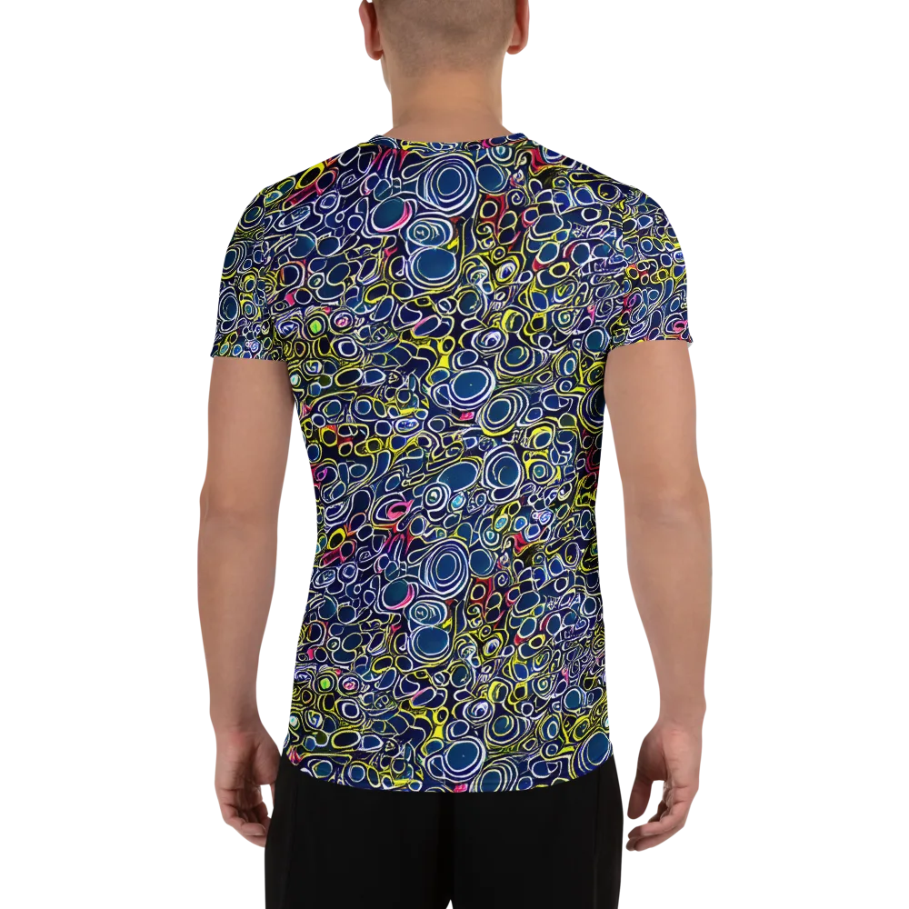 Lunar Loops on Men's Athletic T-Shirt — Back