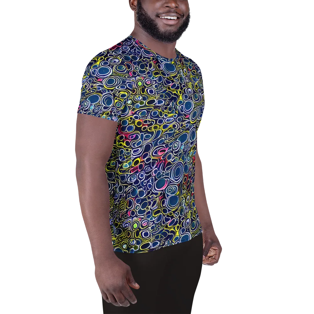 Lunar Loops on Men's Athletic T-Shirt — Right
