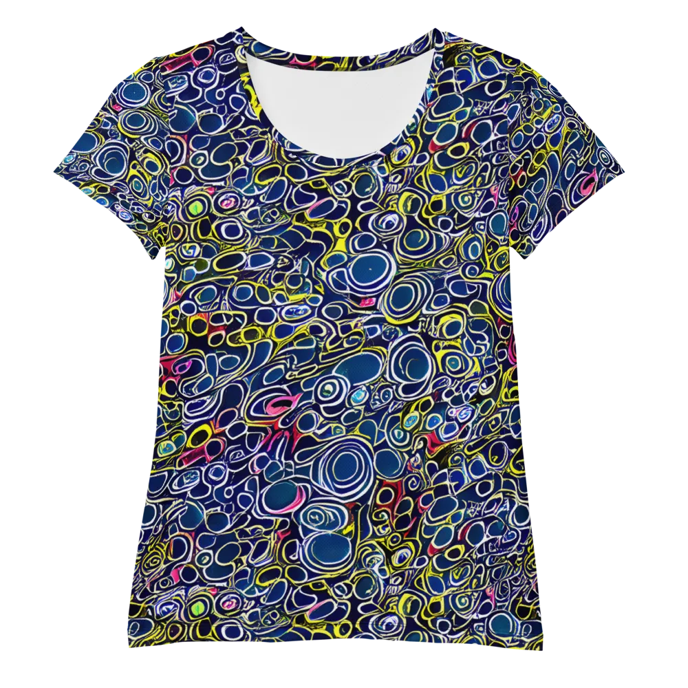 Lunar Loops on Women's Athletic T-Shirt — Front